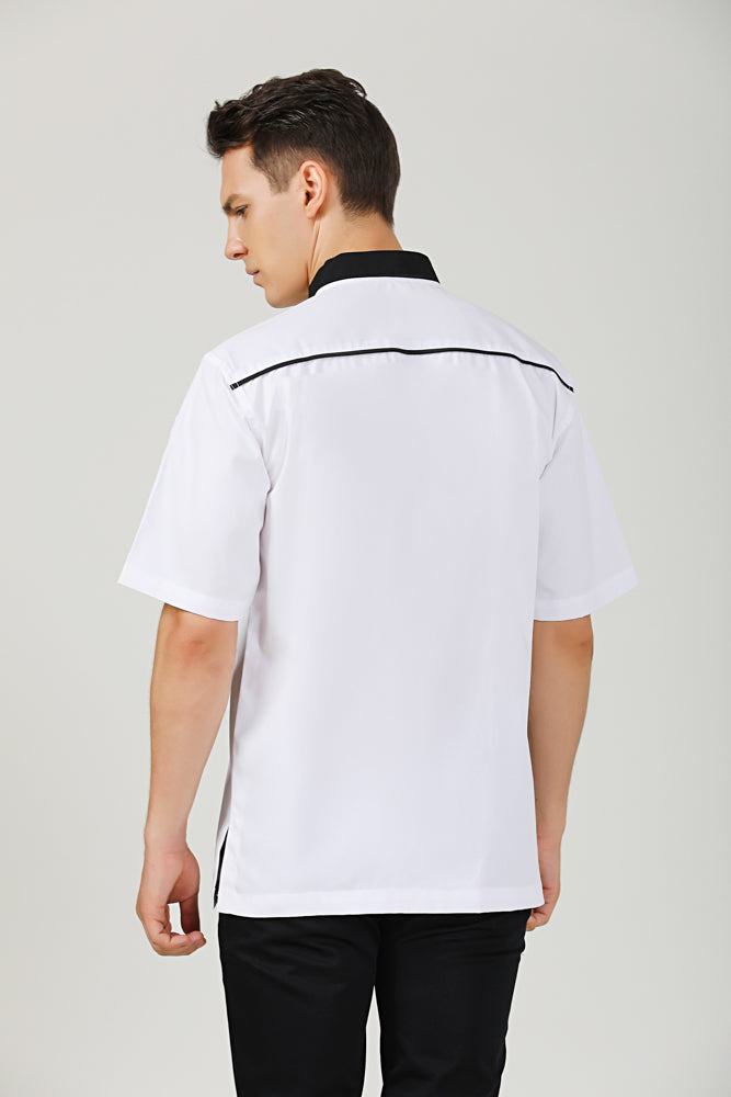 Willow White, Short Sleeve chef jacket