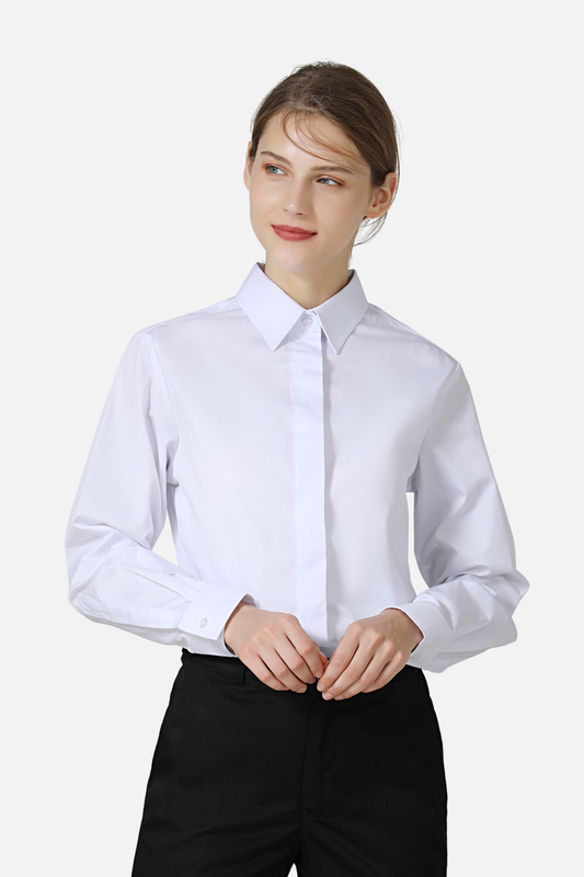 Women White Service Shirt
