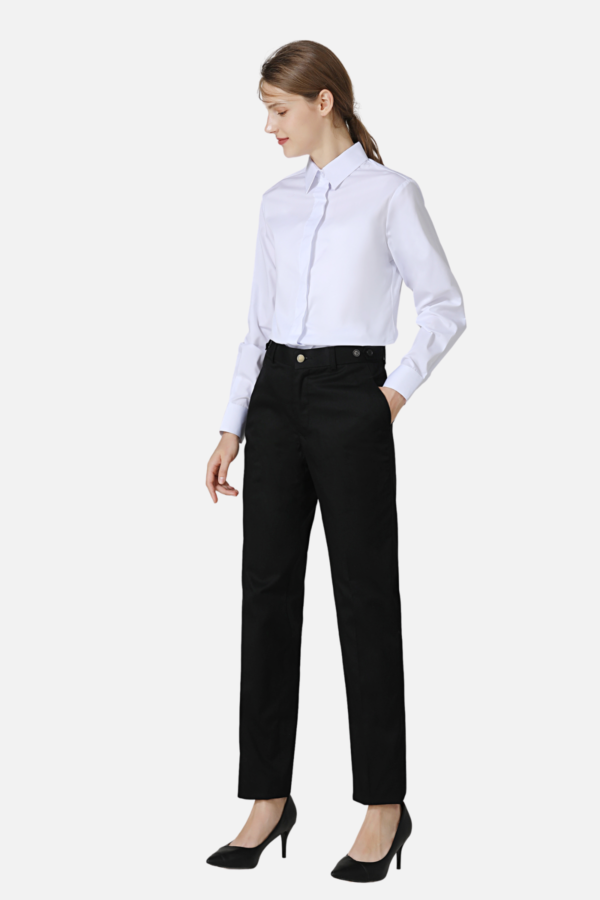 Women White Service Shirt