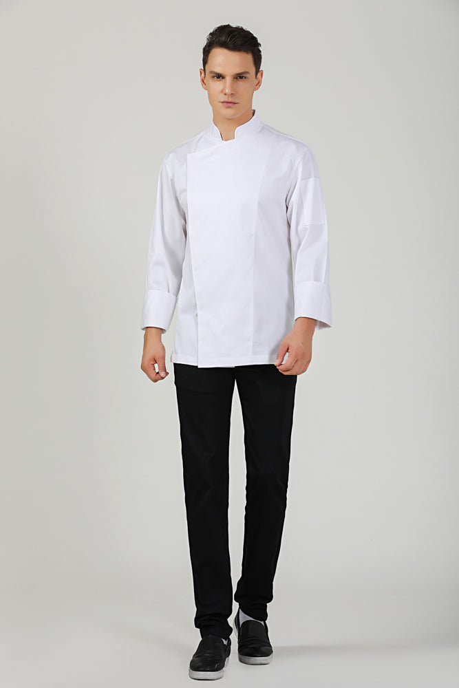 banyan white long sleeve chef jacket