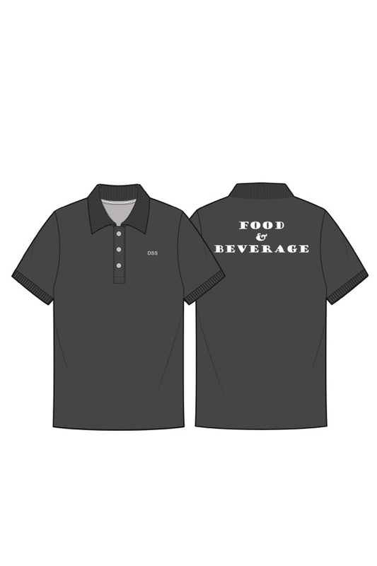 APSN Black Dri-Fit Polo Shirt, Food and Beverages Services