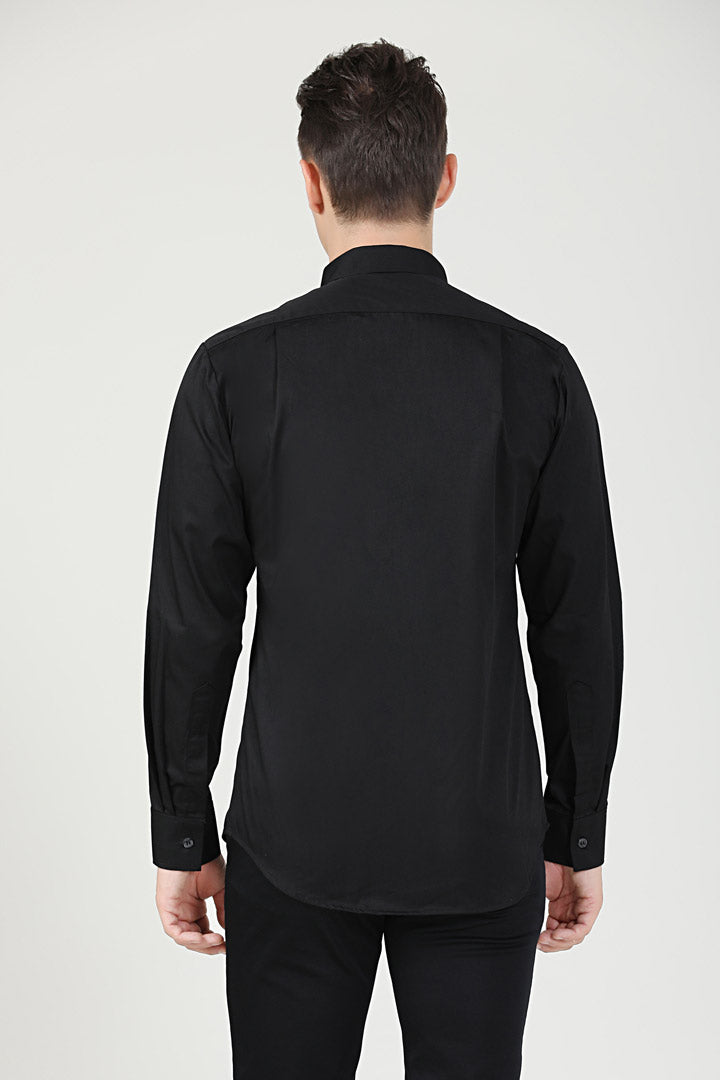 Unisex Black Service Shirt long sleeve