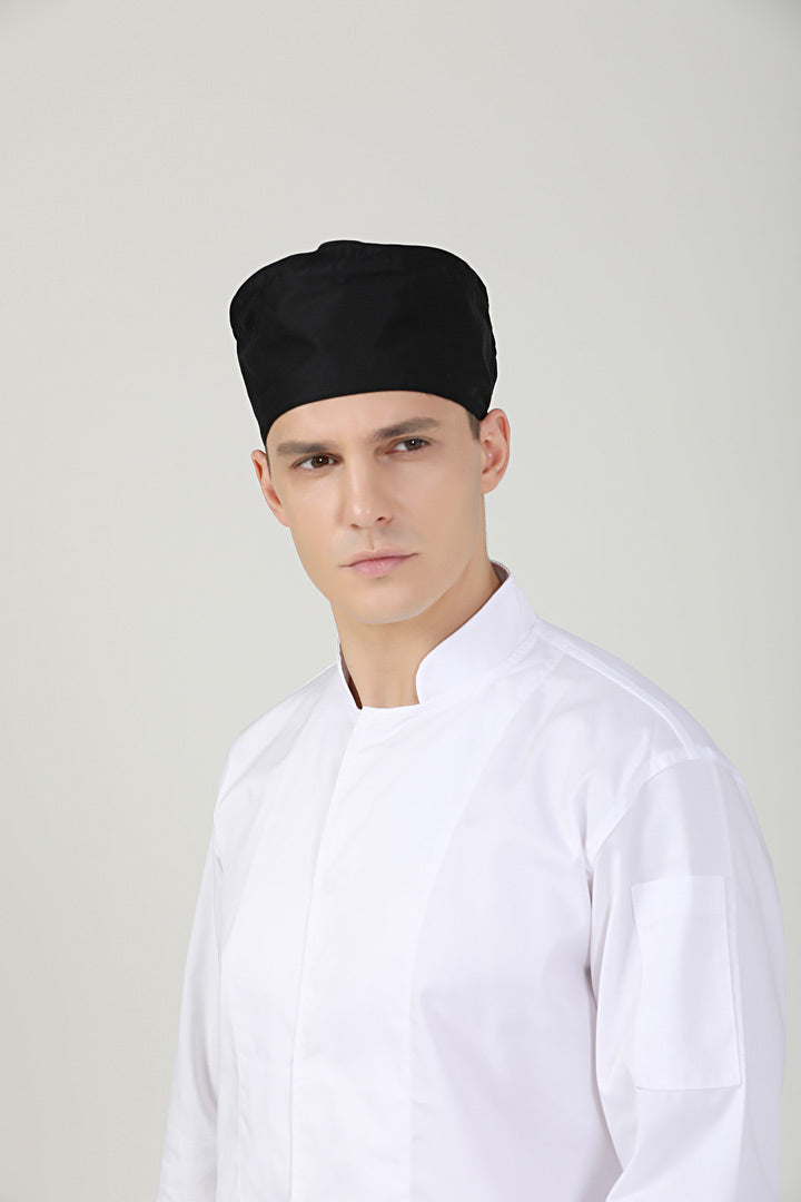 Black chef hat Beanie No Vent