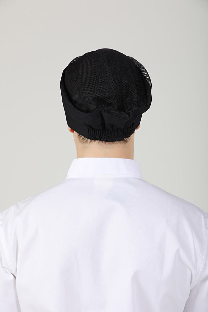 Black chef hat Beanie with Vent