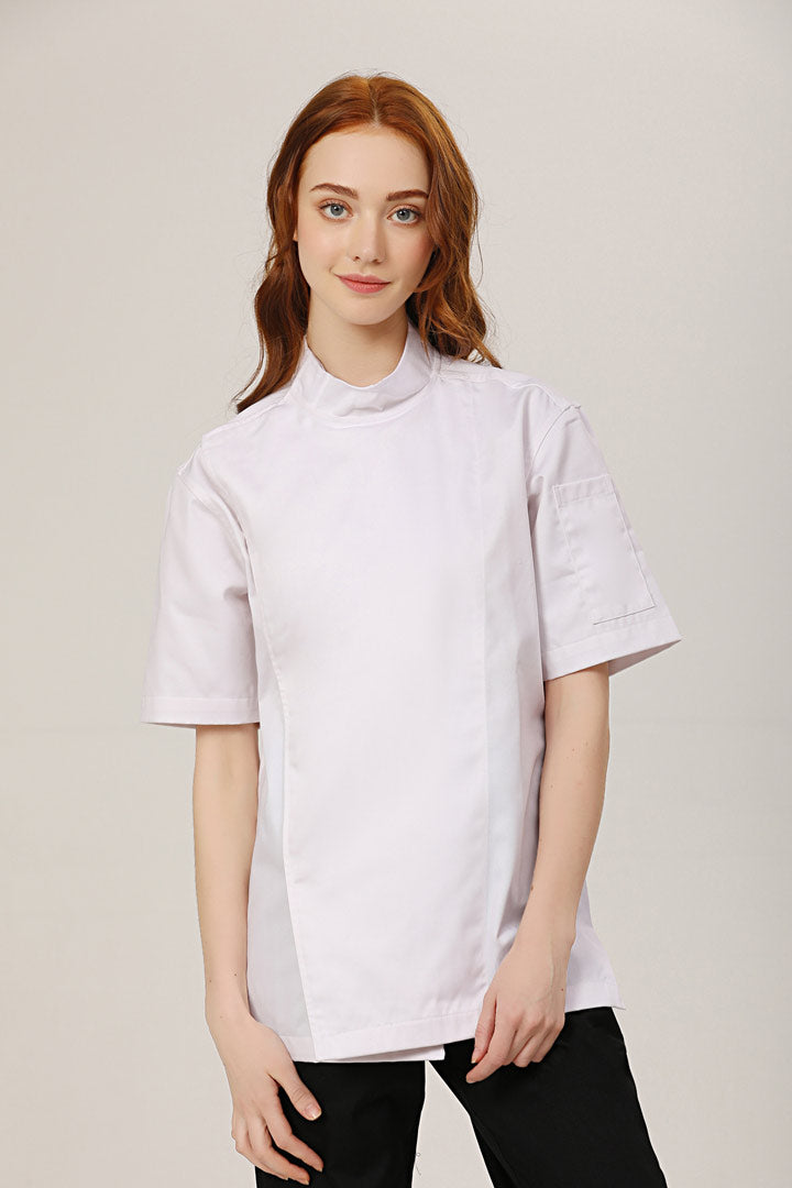 Cobe White, Short Sleeve chef jacket