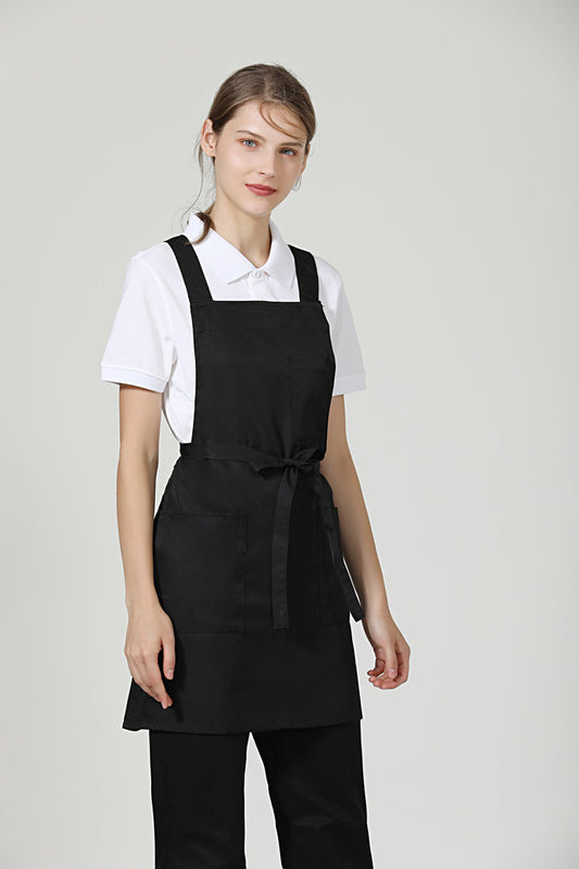 Gretel Black service Bib Apron