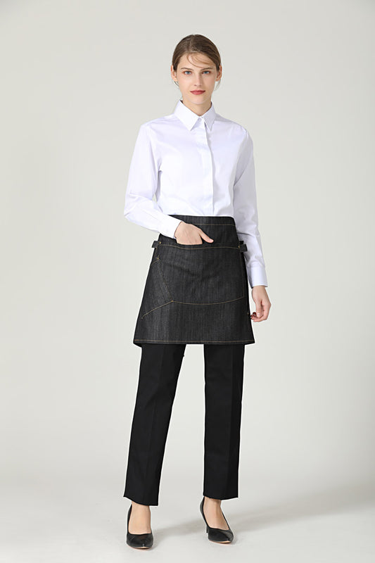 Gwen Black service half Apron