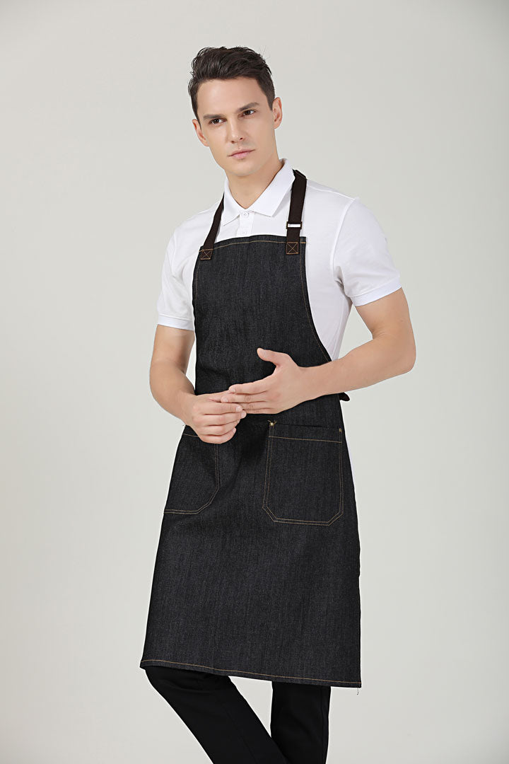 Joey Dark Brown Straps bib Apron
