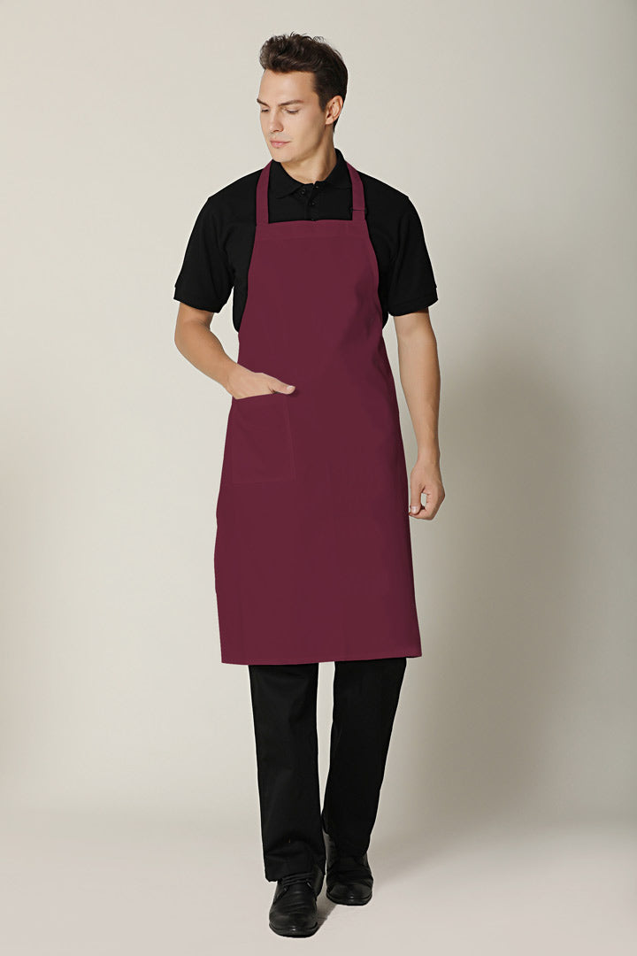 Maroon Bib Apron