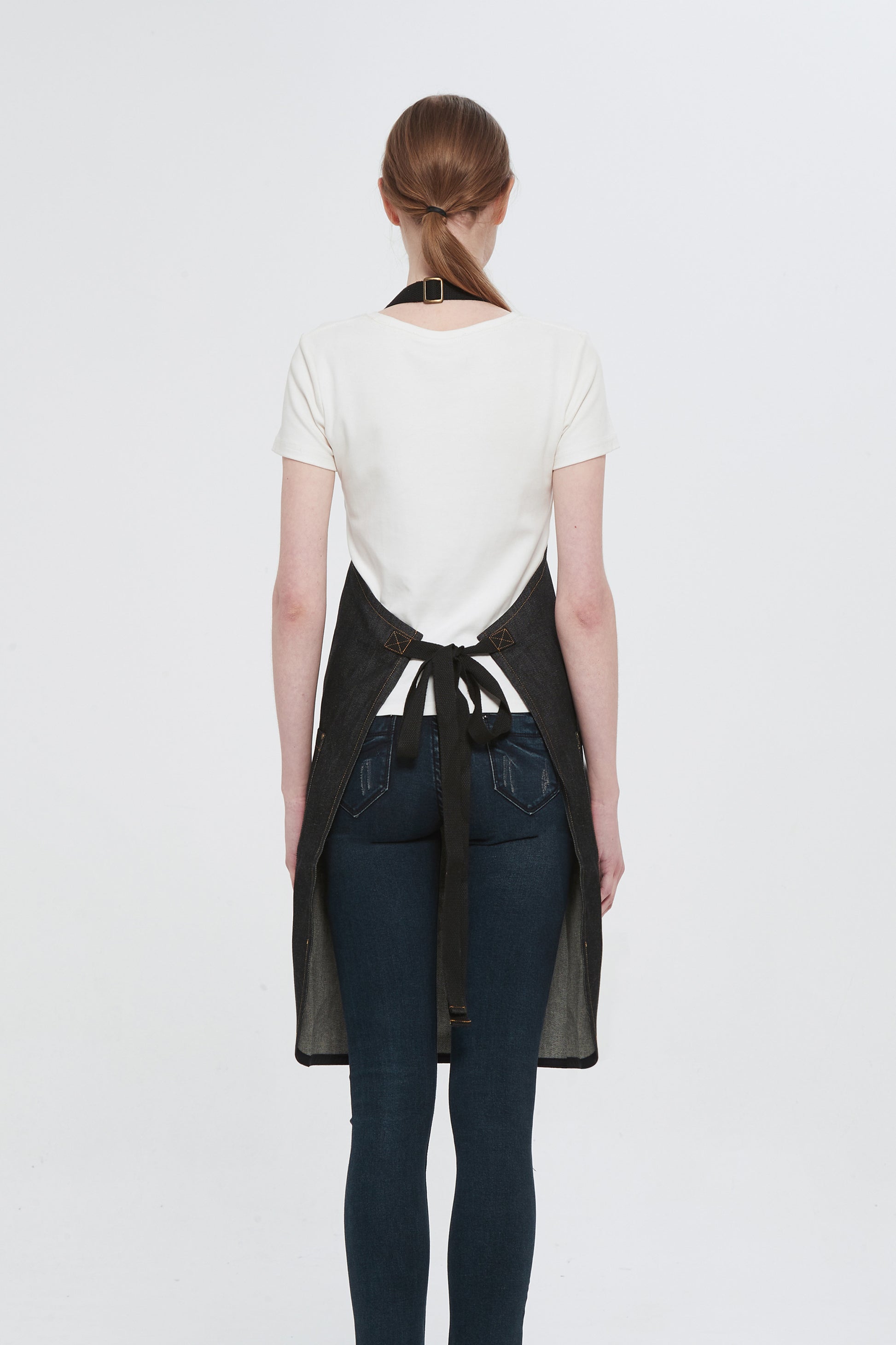 Martis Demko, Black bib apron