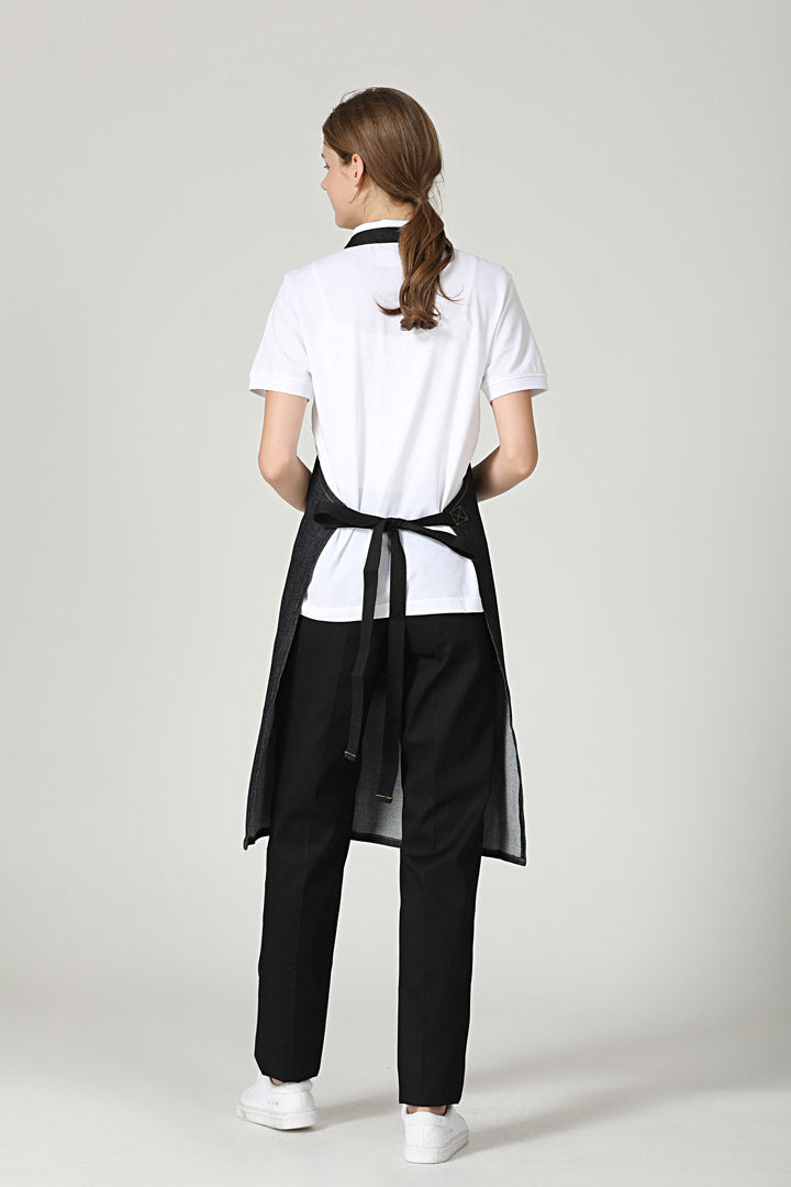 Noah Demko, Black Denim bib apron