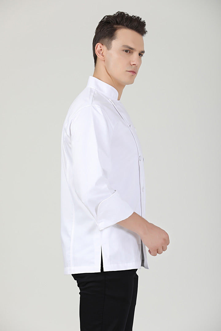 Premium Classic White, Long Sleeve chef jacket