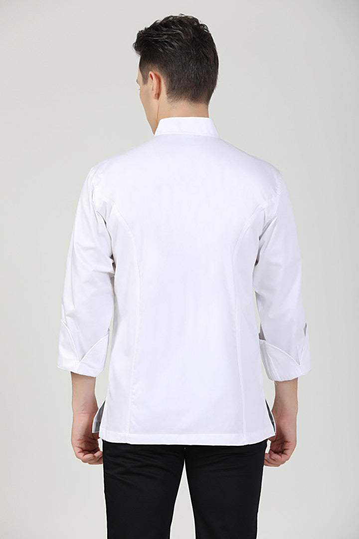 Premium Classic White, Long Sleeve chef jacket