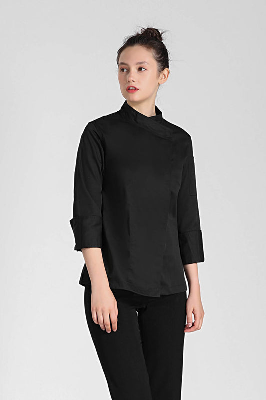 Rosemary Black, Long Sleeve women chef jacket