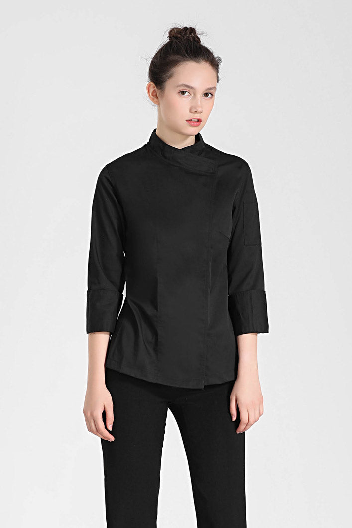 Rosemary Black, Long Sleeve women chef jacket