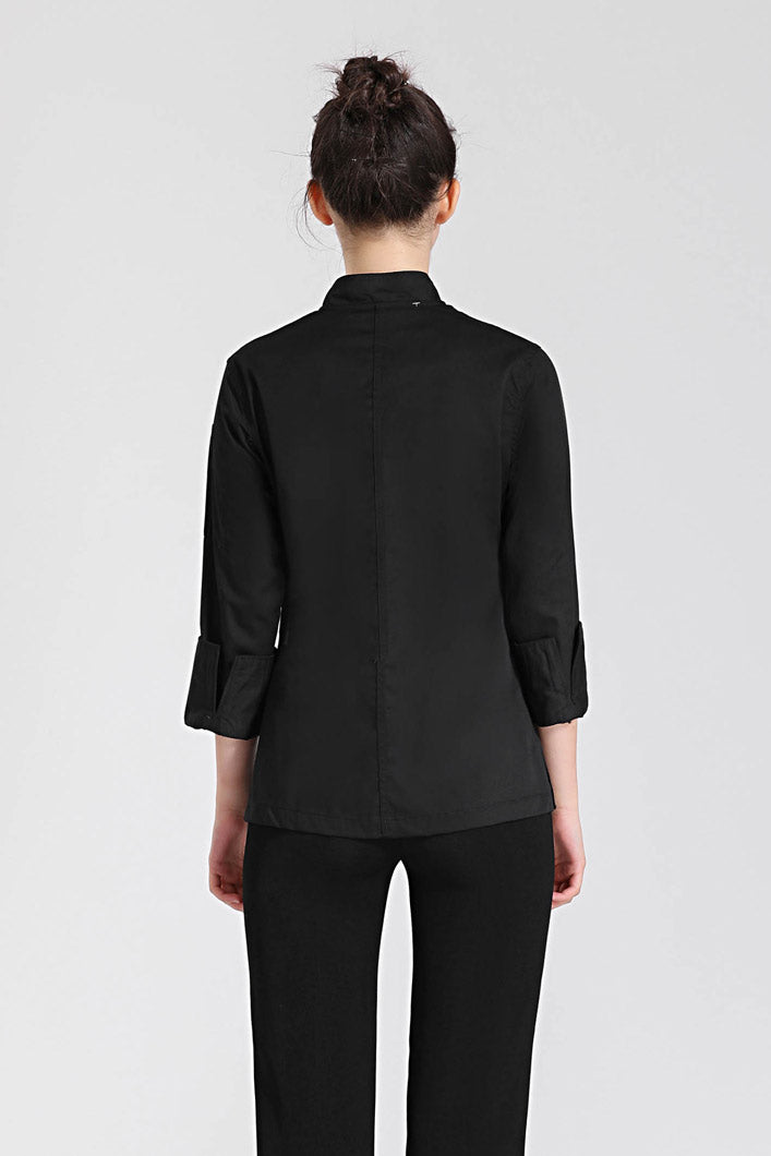 Rosemary Black, Long Sleeve women chef jacket