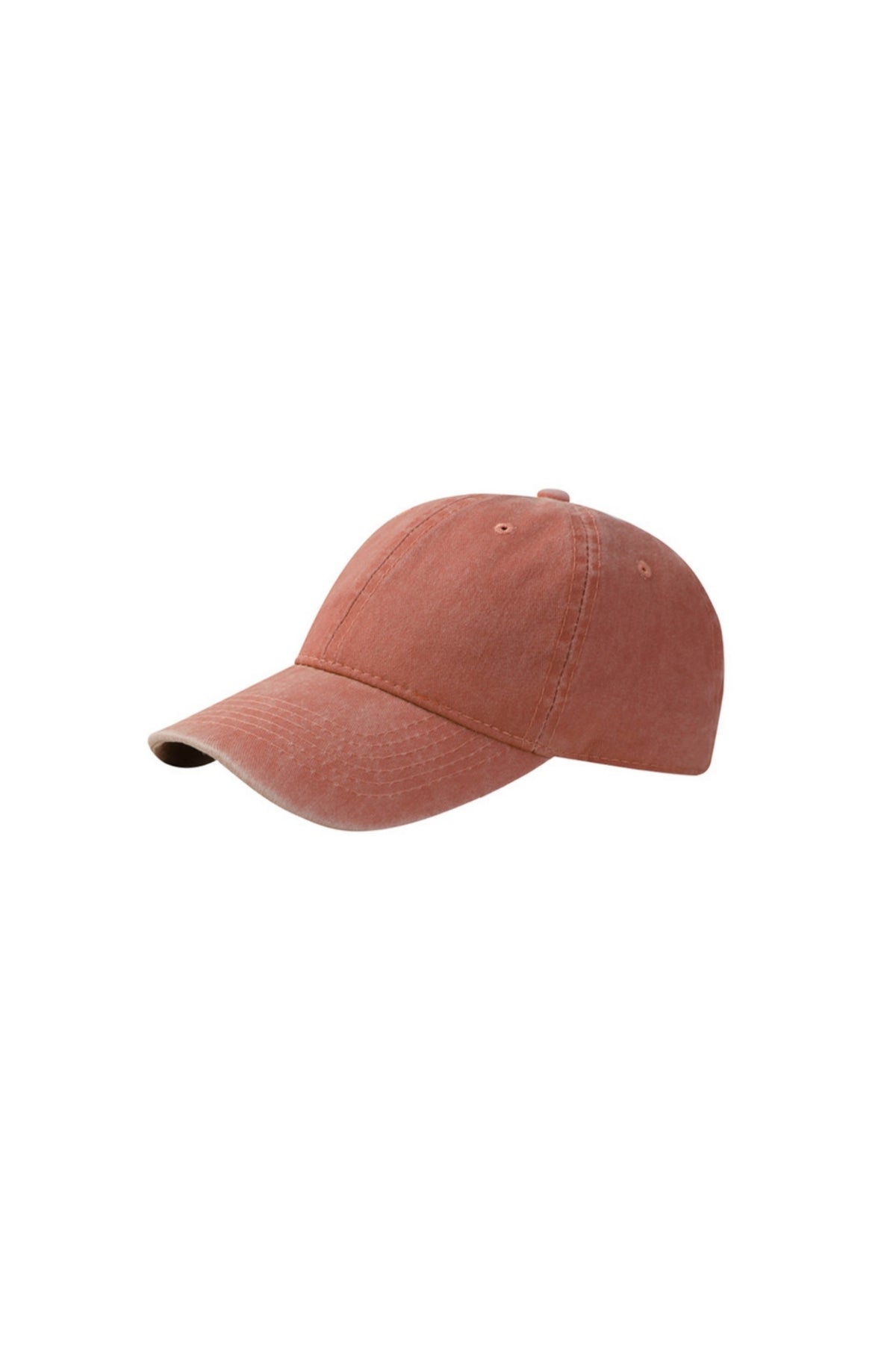 Red washed cap