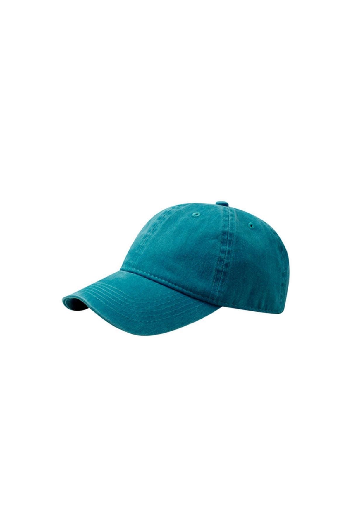 Teal blue washed cap