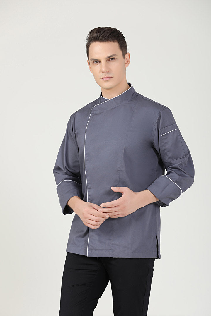 Sage Grey, Long Sleeve chef jacket