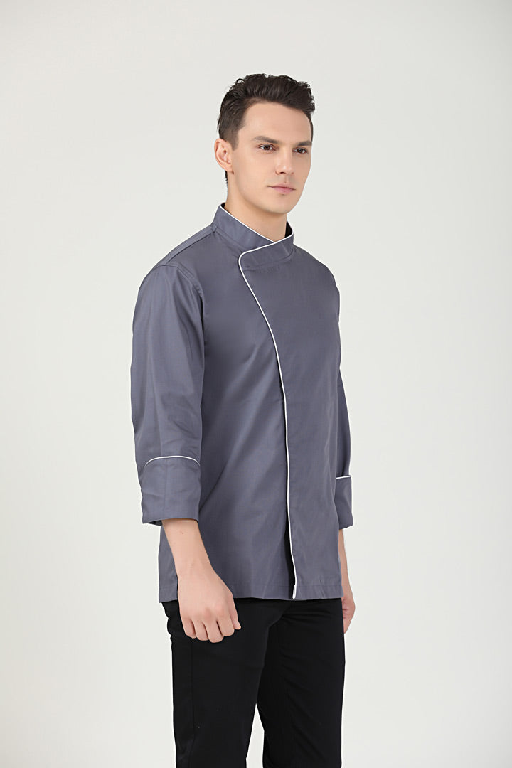 Sage Grey, Long Sleeve chef jacket
