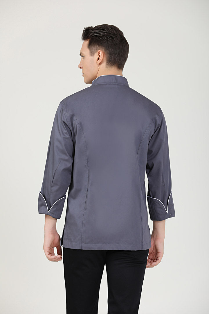 Sage Grey, Long Sleeve chef jacket