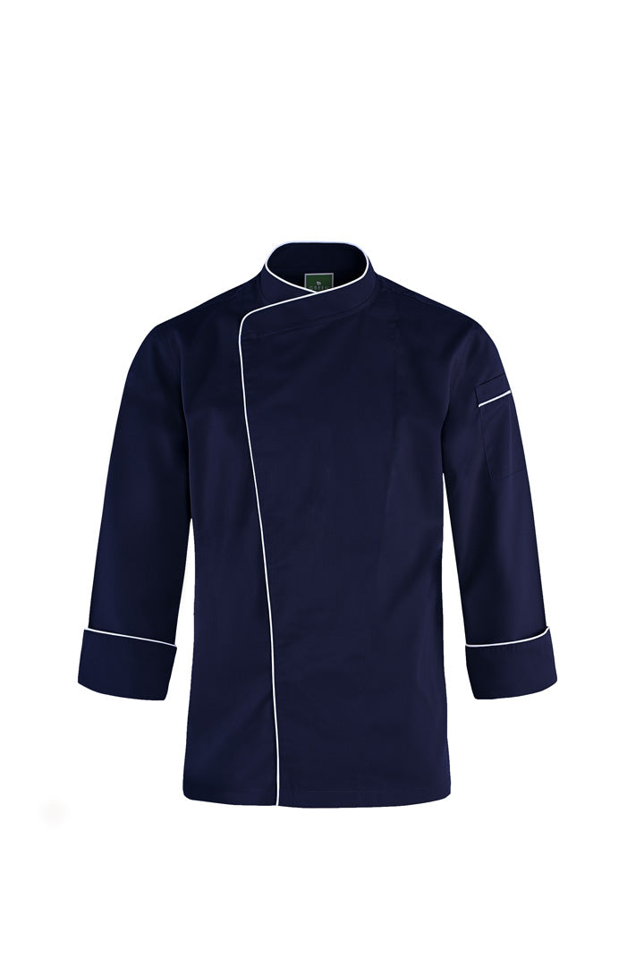 Sage Navy Blue, Long Sleeve chef jacket