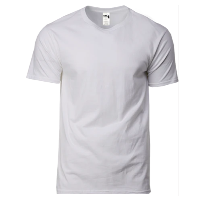 white Cotton Crew Neck T-Shirt