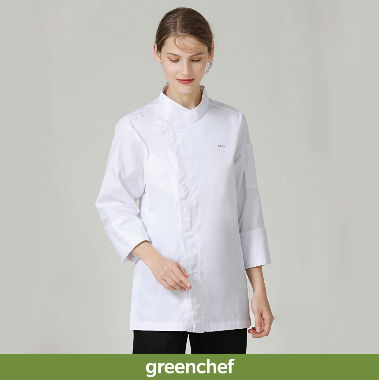APSN Thyme White Long Sleeve Chef Jacket, Food and Beverage