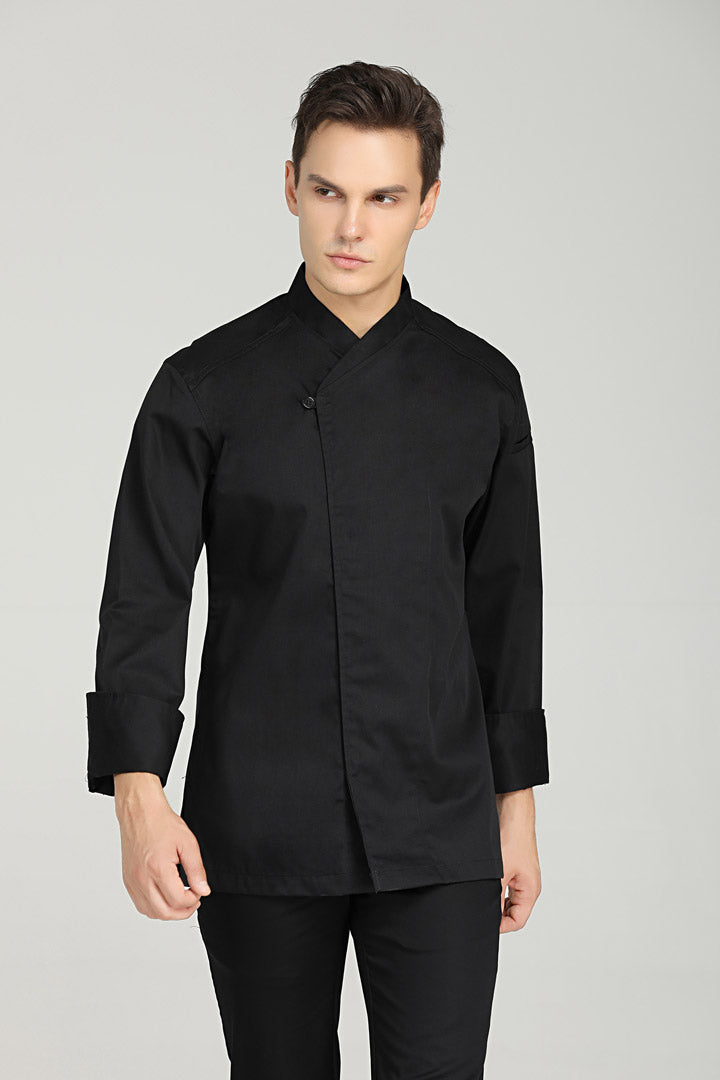 Tarragon Black, Long Sleeve chef jacket
