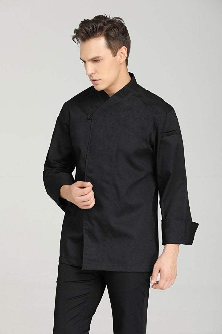 Tarragon Black, Long Sleeve chef jacket