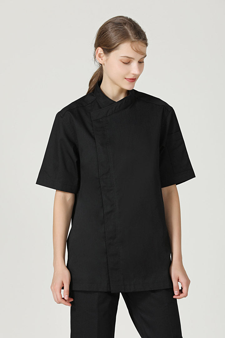 Thyme Black, Short Sleeve chef jacket