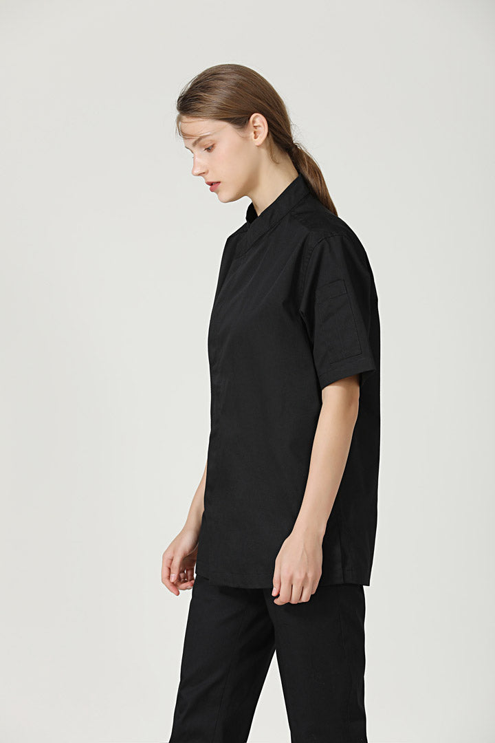 Thyme Black, Short Sleeve chef jacket