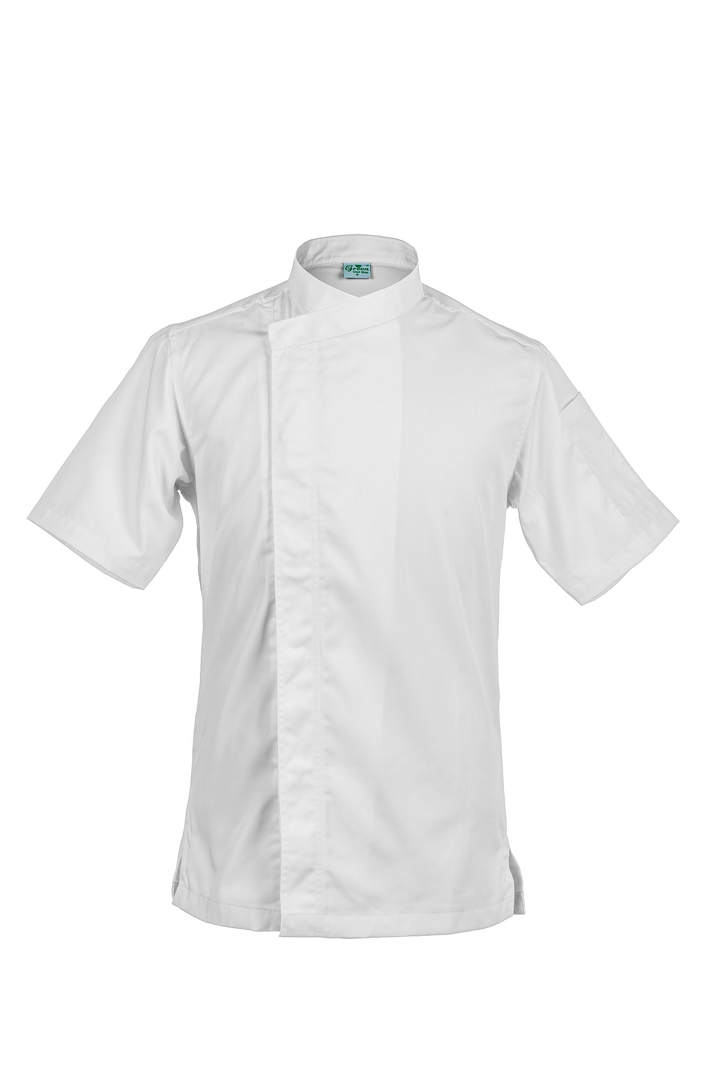 Thyme White, Short Sleeve chef jacket