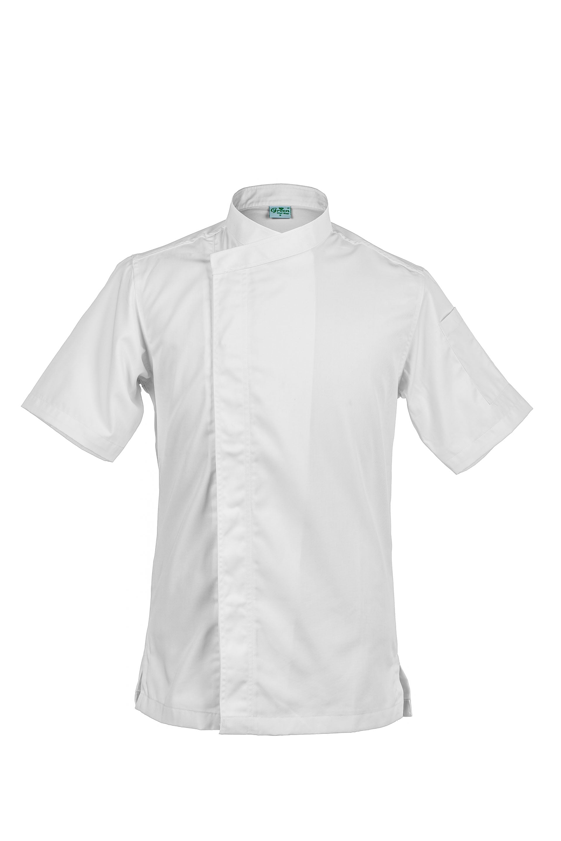 Thyme White, Short Sleeve chef jacket