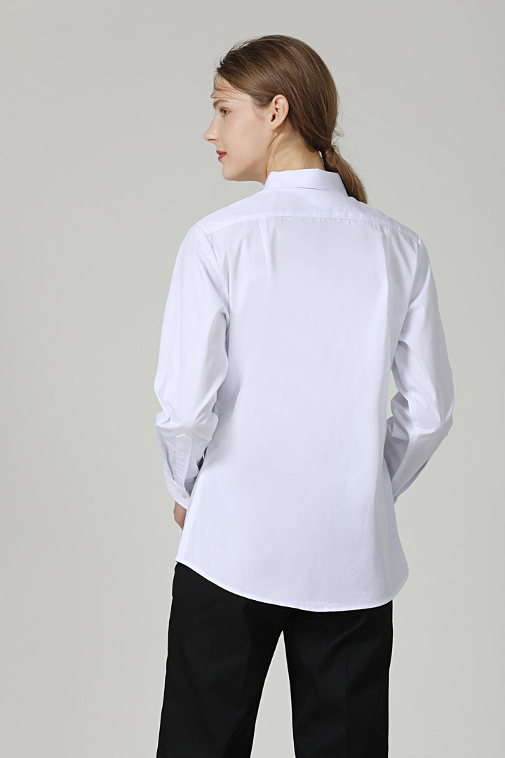 Female White Service Shirt long sleeve