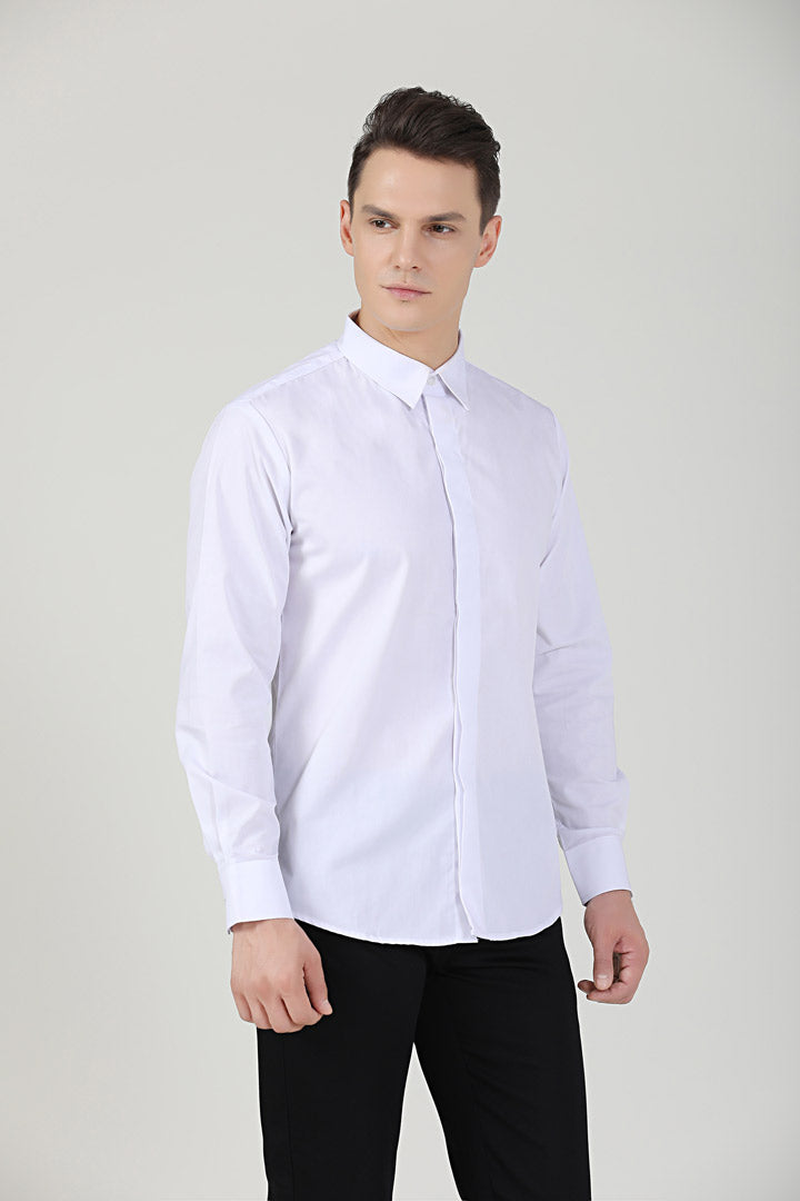 Unisex White Service Shirt