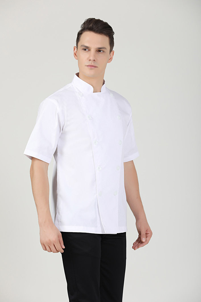 Classic Chef Jacket Short Sleeve, Side View