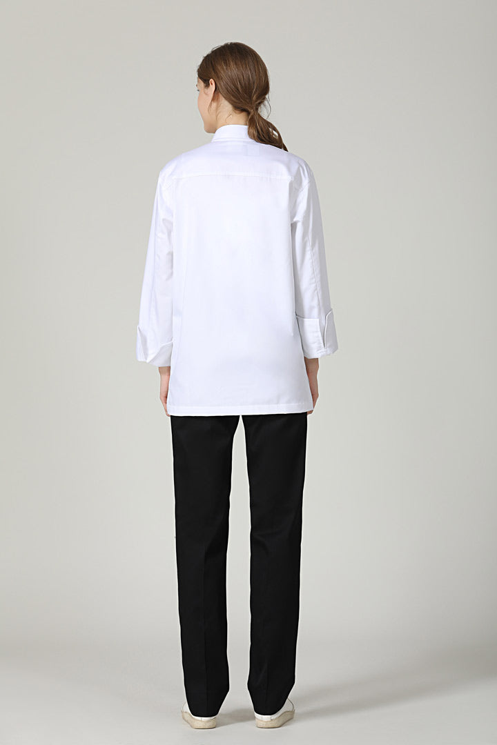 Maple White, Long Sleeve chef jacket