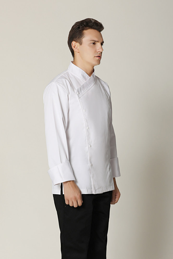 Meiji White Long Sleeve chef jacket