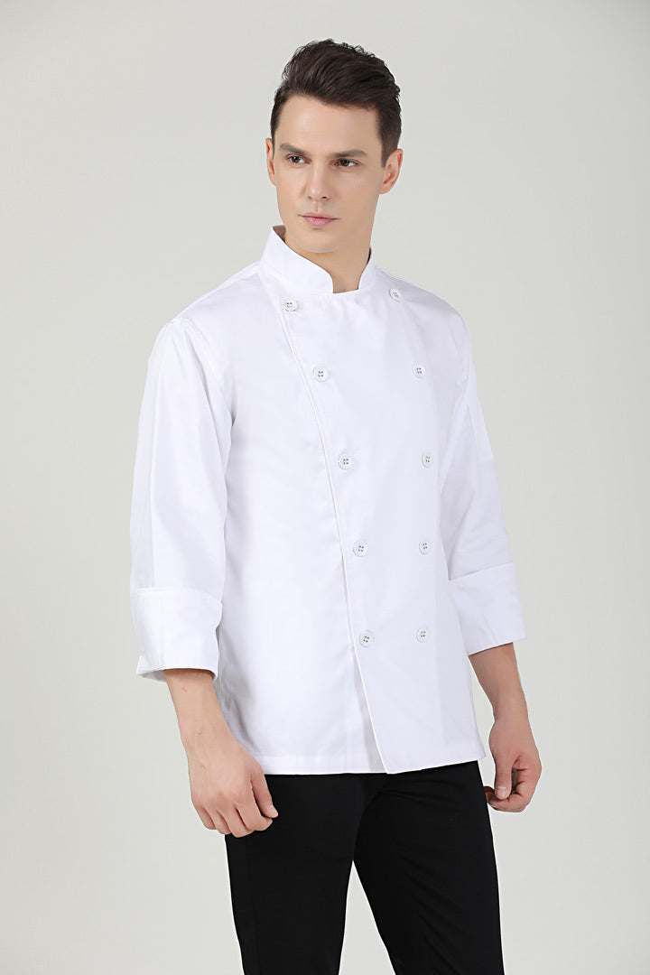 Premium Classic White, Long Sleeve chef jacket