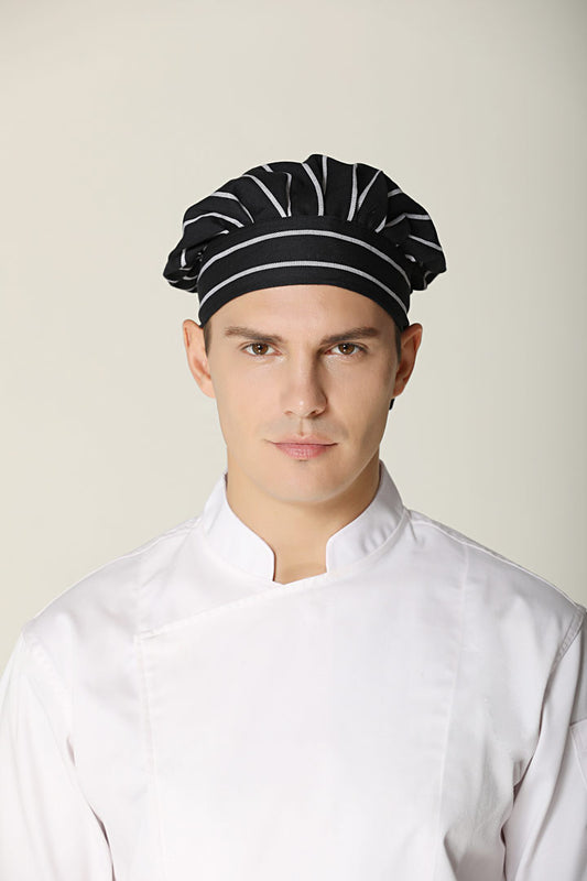 Poppy Big Stripes Chef hat Toque