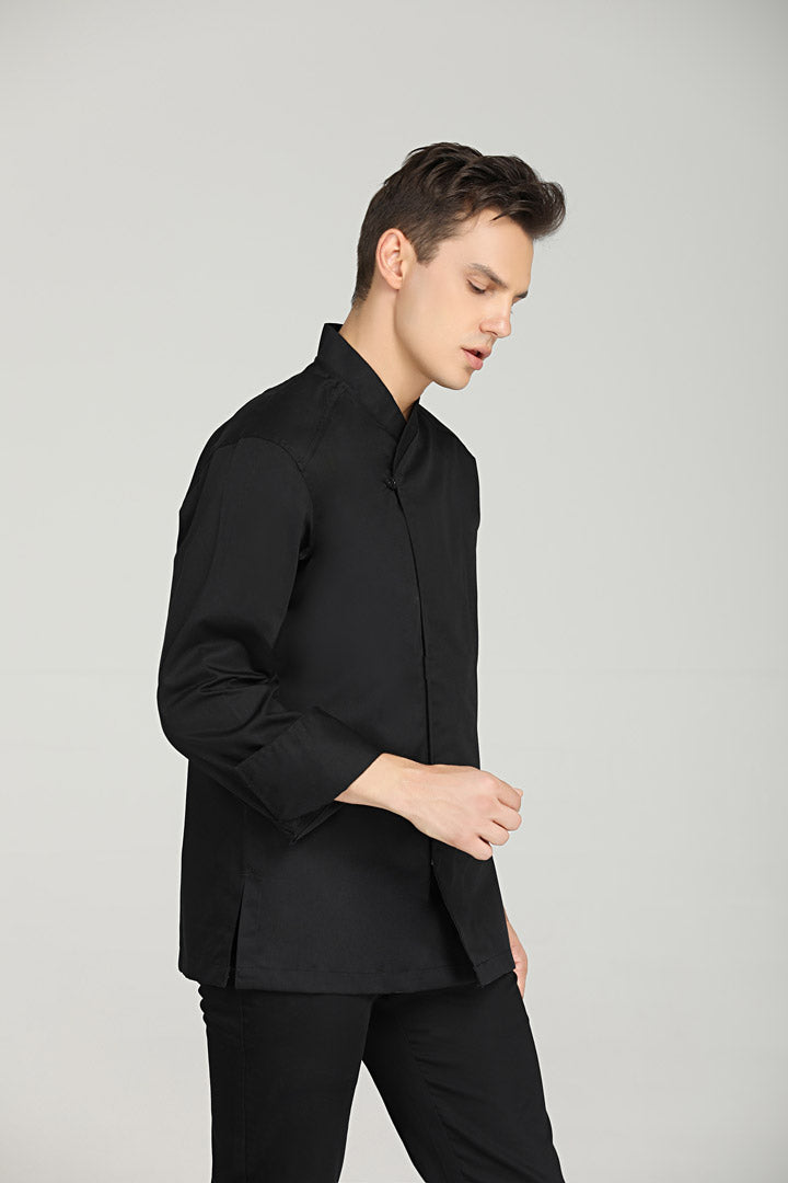Tarragon Black, Long Sleeve chef jacket