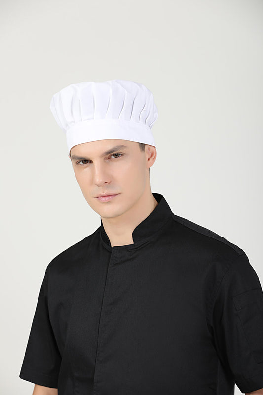White chef hat Toque with Velcro